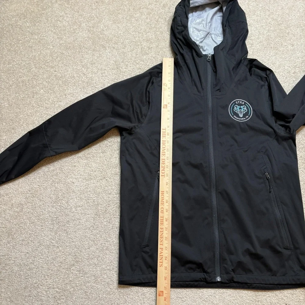 The North Face DryVent Jacket Mens Medium Black Hooded Rain Shell Amazon STX4